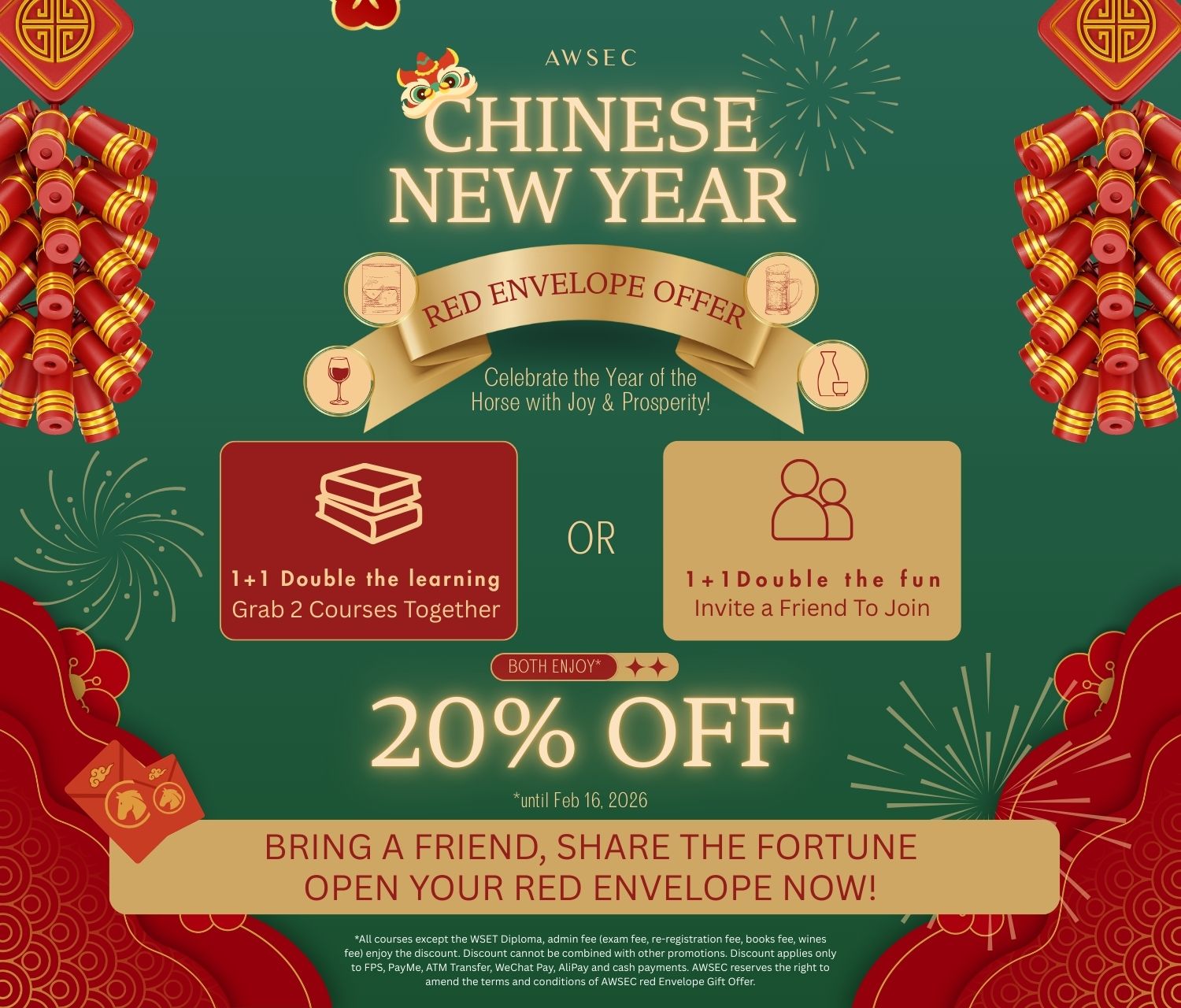 AWSEC CHINESE NEW YEAR RED ENVELOPE OFFER